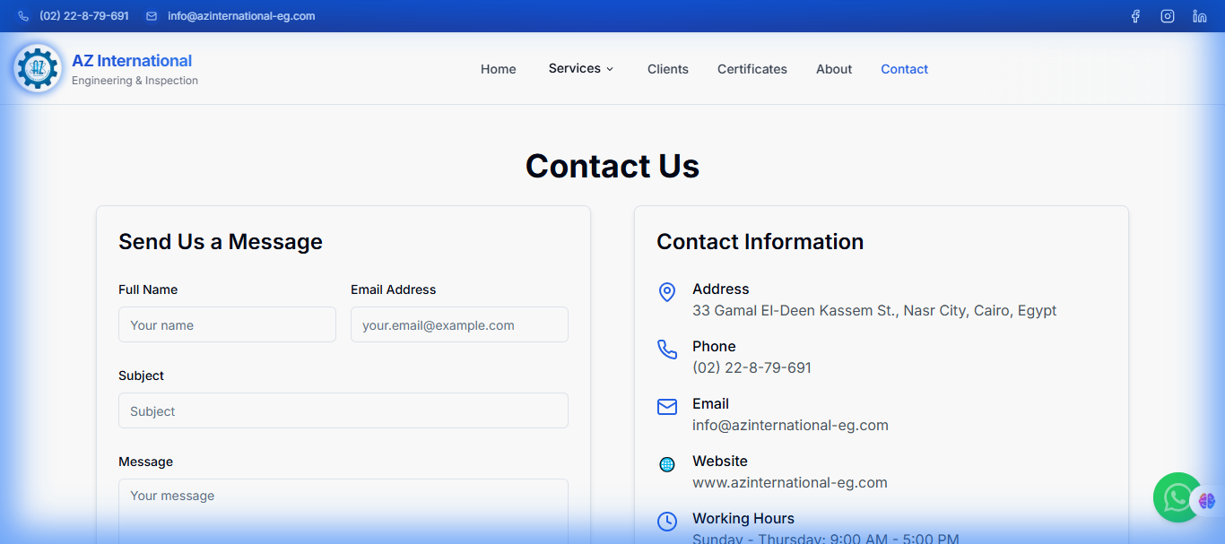 Contact Page