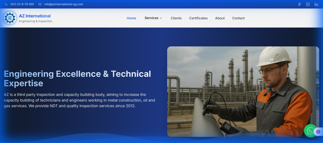 AZ International System Dashboard