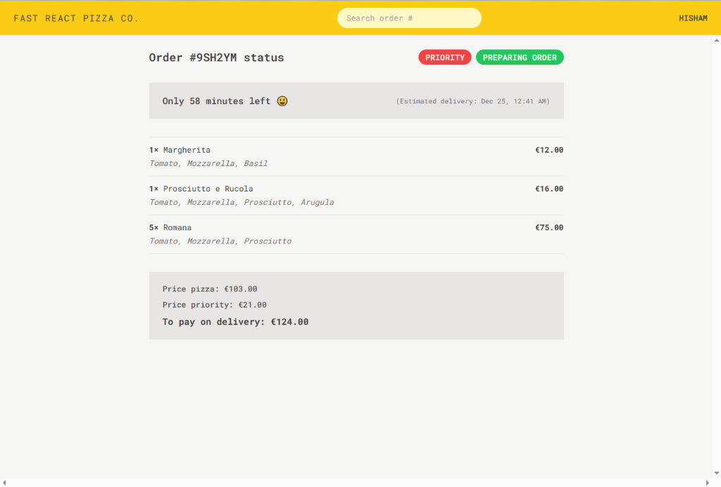 Order Page